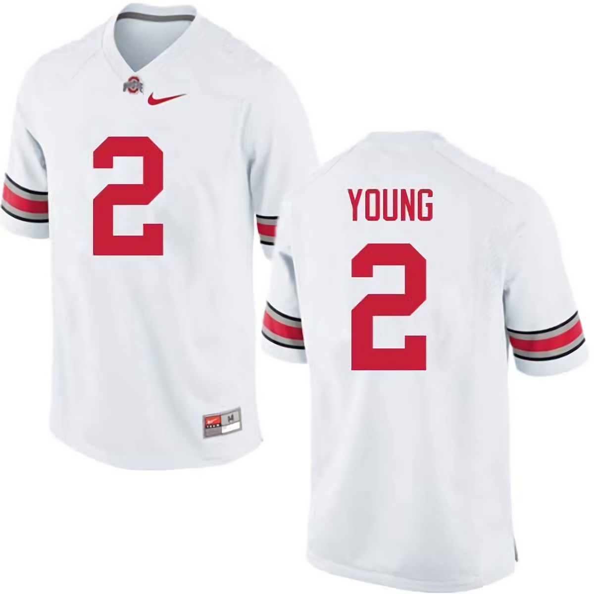 Chase Young Ohio State Buckeyes Men's NCAA #2 Nike White College Stitched Football Jersey LVC2456EZ